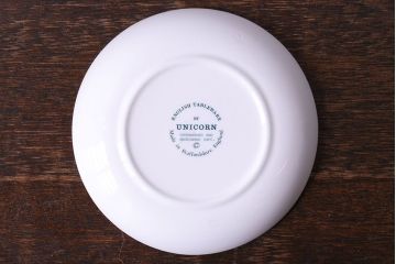 イギリス製　UNICORN　お城のデザインがスタイリッシュな小皿(豆皿、プレート)