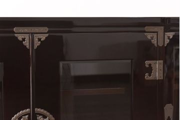 中古美品　欅産業　特注品!ハイセンスな木地呂漆塗りサイドボード(仙台箪笥、収納棚)(定価約70万円)