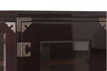 中古美品　欅産業　特注品!ハイセンスな木地呂漆塗りサイドボード(仙台箪笥、収納棚)(定価約70万円)
