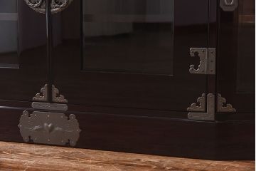 中古美品　欅産業　特注品!ハイセンスな木地呂漆塗りサイドボード(仙台箪笥、収納棚)(定価約70万円)