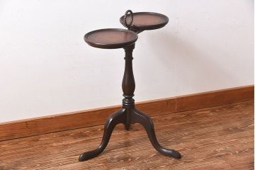 アンティーク雑貨　アンティーク　Brandt Furniture of Character　クラシカルな木製プラントスタンド(花台)