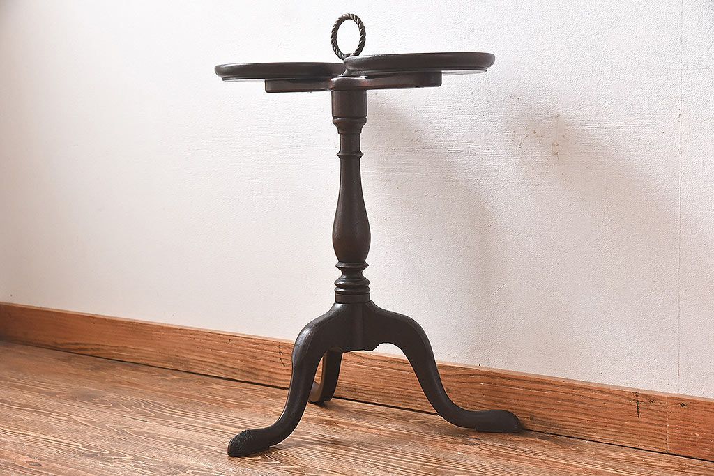 アンティーク雑貨　アンティーク　Brandt Furniture of Character　クラシカルな木製プラントスタンド(花台)