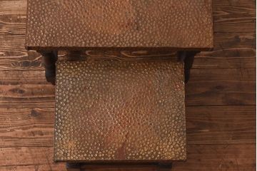 ヴィンテージ家具　スペイン　ビンテージ　個性的なネストテーブル(サイドテーブル、コーヒーテーブル)