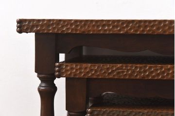 ヴィンテージ家具　スペイン　ビンテージ　個性的なネストテーブル(サイドテーブル、コーヒーテーブル)