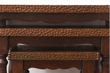 ヴィンテージ家具　スペイン　ビンテージ　個性的なネストテーブル(サイドテーブル、コーヒーテーブル)