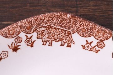 イギリス製　English Ironstone　ユニークなプレート(ステーキ皿)(1)