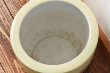 アンティーク雑貨　ノリタケ・則武(日陶)　昭和初期　鮮やかな牡丹が美しい火鉢(鉢カバー)(1)