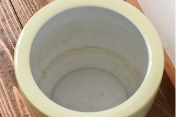 アンティーク雑貨　ノリタケ・則武(日陶)　昭和初期　鮮やかな牡丹が美しい火鉢(鉢カバー)(2)
