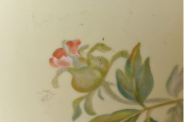 アンティーク雑貨　ノリタケ・則武(日陶)　昭和初期　鮮やかな牡丹が美しい火鉢(鉢カバー)(2)