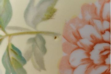 アンティーク雑貨　ノリタケ・則武(日陶)　昭和初期　鮮やかな牡丹が美しい火鉢(鉢カバー)(2)