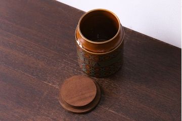 アンティーク雑貨　イギリスビンテージ　HORNSEA(ホーンジー)　BRONTE(ブロンテ)シリーズ　キャニスター(保存容器、洋食器)
