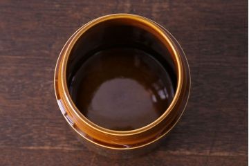 アンティーク雑貨　イギリスビンテージ　HORNSEA(ホーンジー)　BRONTE(ブロンテ)シリーズ　キャニスター(保存容器、洋食器)