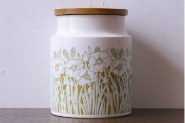 アンティーク雑貨　イギリスビンテージ　HORNSEA(ホーンジー)　FLEUR(フルール)　キャニスター(洋食器、保存容器)