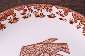 イギリス製　English Ironstone　ユニークなプレート(ステーキ皿)(2)