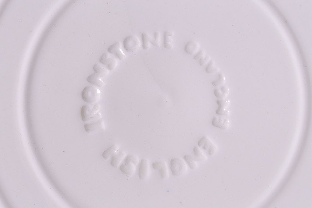 イギリス製　English Ironstone　ユニークなプレート(ステーキ皿)(2)
