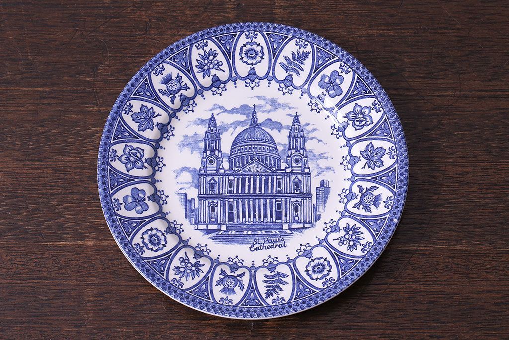 イギリス製　チャールズ皇太子とダイアナ妃 メモリアルプレート(皿)