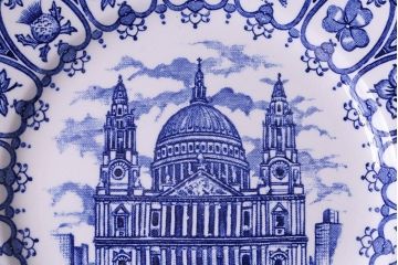 イギリス製　チャールズ皇太子とダイアナ妃 メモリアルプレート(皿)