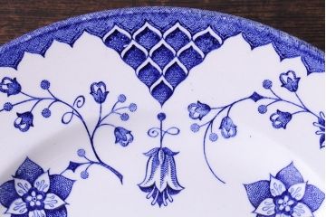 イギリス　Iron stone(アイアンストーン)　可憐な絵柄のディナープレート(大皿、洋食器)(1)