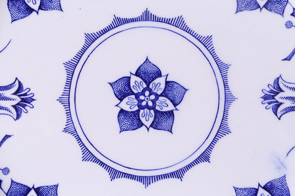 イギリス　Iron stone(アイアンストーン)　可憐な絵柄のディナープレート(大皿、洋食器)(1)