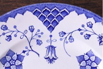イギリス　Iron stone(アイアンストーン)　可憐な絵柄のディナープレート(大皿、洋食器)(2)