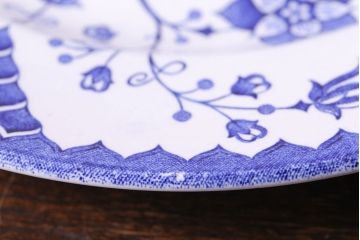 イギリス　Iron stone(アイアンストーン)　可憐な絵柄のディナープレート(大皿、洋食器)(2)