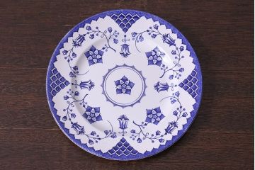 イギリス　Iron stone(アイアンストーン)　可憐な絵柄のディナープレート(大皿、洋食器)(3)