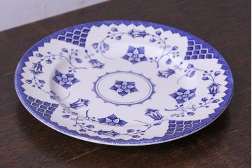 イギリス　Iron stone(アイアンストーン)　可憐な絵柄のディナープレート(大皿、洋食器)(3)