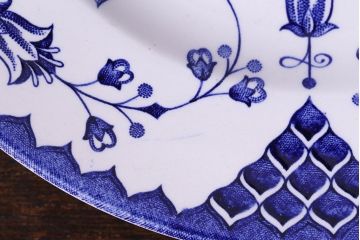 イギリス　Iron stone(アイアンストーン)　可憐な絵柄のディナープレート(大皿、洋食器)(3)