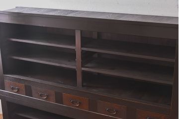 アンティーク家具　和製アンティーク　和モダンにぴったりの近江水屋箪笥(食器棚、キャビネット、戸棚)