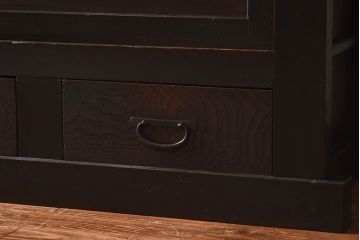アンティーク家具　和製アンティーク　和モダンにぴったりの近江水屋箪笥(食器棚、キャビネット、戸棚)
