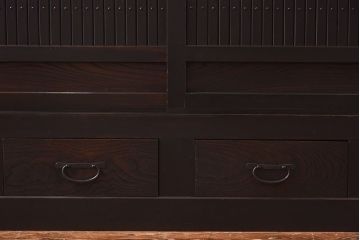 アンティーク家具　和製アンティーク　和モダンにぴったりの近江水屋箪笥(食器棚、キャビネット、戸棚)