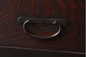 アンティーク家具　和製アンティーク　和モダンにぴったりの近江水屋箪笥(食器棚、キャビネット、戸棚)