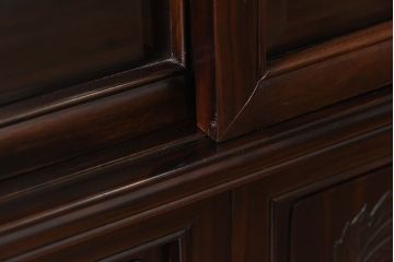 中古　黒檀材(唐木)　上質な和の雰囲気を演出するサイドボード(収納棚、飾り棚)(定価約46万円)