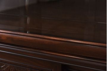中古　黒檀材(唐木)　上質な和の雰囲気を演出するサイドボード(収納棚、飾り棚)(定価約46万円)