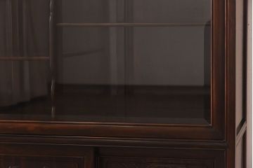 中古　黒檀材(唐木)　上質な和の雰囲気を演出するサイドボード(収納棚、飾り棚)(定価約46万円)