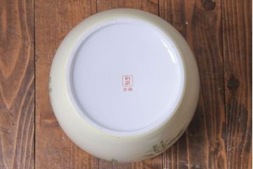 アンティーク雑貨　ノリタケ・則武(日陶) 　和の雰囲気漂う竹の図の火鉢(手あぶり、鉢カバー)