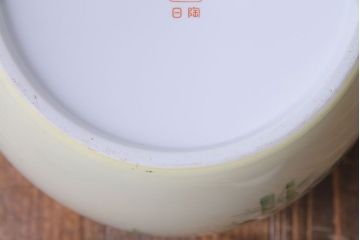 アンティーク雑貨　ノリタケ・則武(日陶) 　和の雰囲気漂う竹の図の火鉢(手あぶり、鉢カバー)