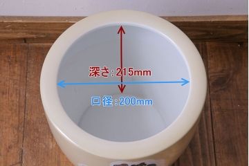 アンティーク雑貨　ノリタケ・則武(日陶) オールドノリタケ　唐子図　火鉢(手あぶり、鉢カバー)