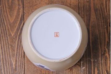アンティーク雑貨　ノリタケ・則武(日陶) オールドノリタケ　唐子図　火鉢(手あぶり、鉢カバー)