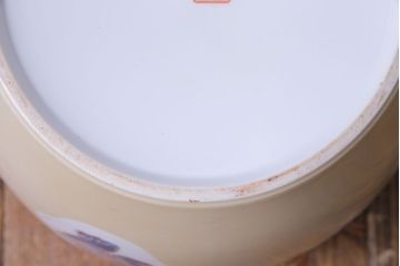 アンティーク雑貨　ノリタケ・則武(日陶) オールドノリタケ　唐子図　火鉢(手あぶり、鉢カバー)