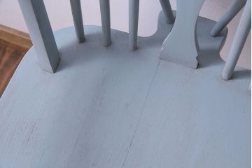 ヴィンテージ家具　ビンテージ　淡いカラーのアンティークペイントチェア(椅子)