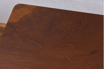アンティーク家具　和製アンティーク　天板一枚板　総ケヤキ材　力強い杢目が印象的なセンターテーブル(作業台、机)