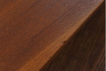 アンティーク家具　和製アンティーク　天板一枚板　総ケヤキ材　力強い杢目が印象的なセンターテーブル(作業台、机)