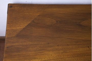 レトロ家具　昭和レトロ　栓材製　学習机にもおすすめのコンソールテーブル(平机、在宅ワーク、在宅用デスク、サイドテーブル)