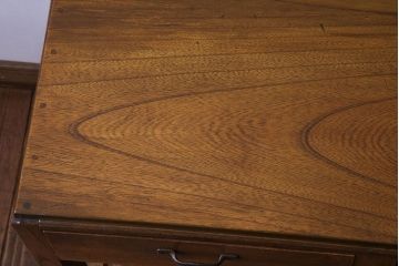 レトロ家具　昭和レトロ　栓材製　学習机にもおすすめのコンソールテーブル(平机、在宅ワーク、在宅用デスク、サイドテーブル)