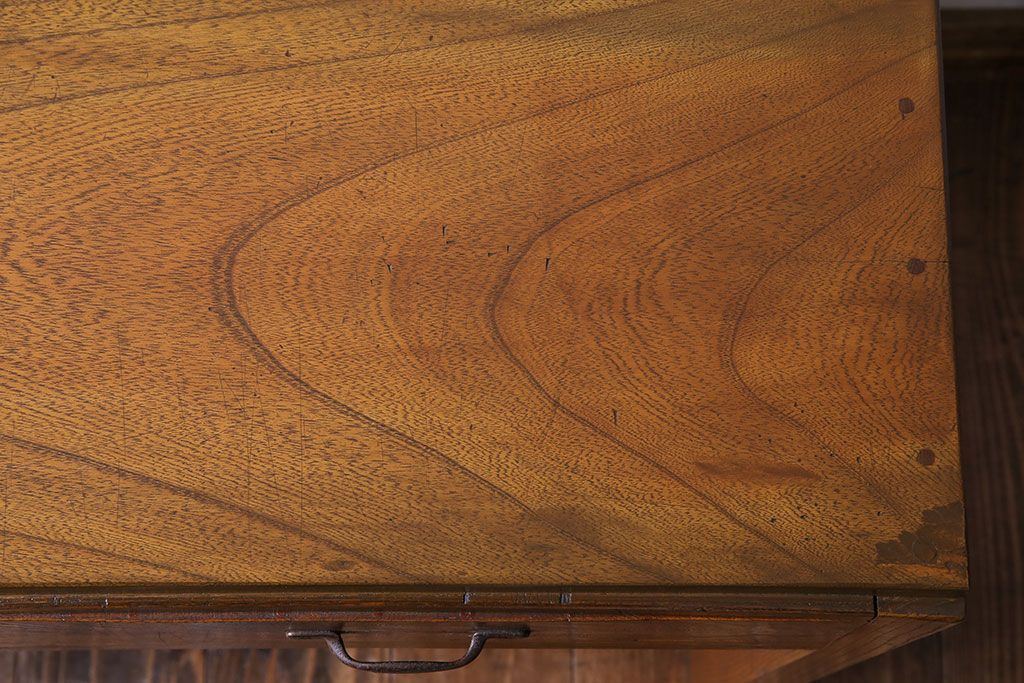 レトロ家具　昭和レトロ　栓材製　学習机にもおすすめのコンソールテーブル(平机、在宅ワーク、在宅用デスク、サイドテーブル)