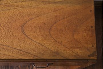 レトロ家具　昭和レトロ　栓材製　学習机にもおすすめのコンソールテーブル(平机、在宅ワーク、在宅用デスク、サイドテーブル)