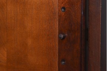 中古美品　北海道民芸家具　HM160K　上品なキャビネット(食器棚、本箱、書棚、収納棚)(定価約45万)(1)