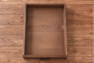 アンティーク家具　イギリス　オーク材製　木製らしい歪みが味わい深いダイニングテーブル(作業台)