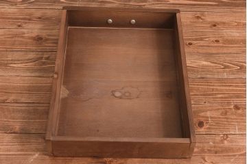 アンティーク家具　イギリス　オーク材製　木製らしい歪みが味わい深いダイニングテーブル(作業台)
